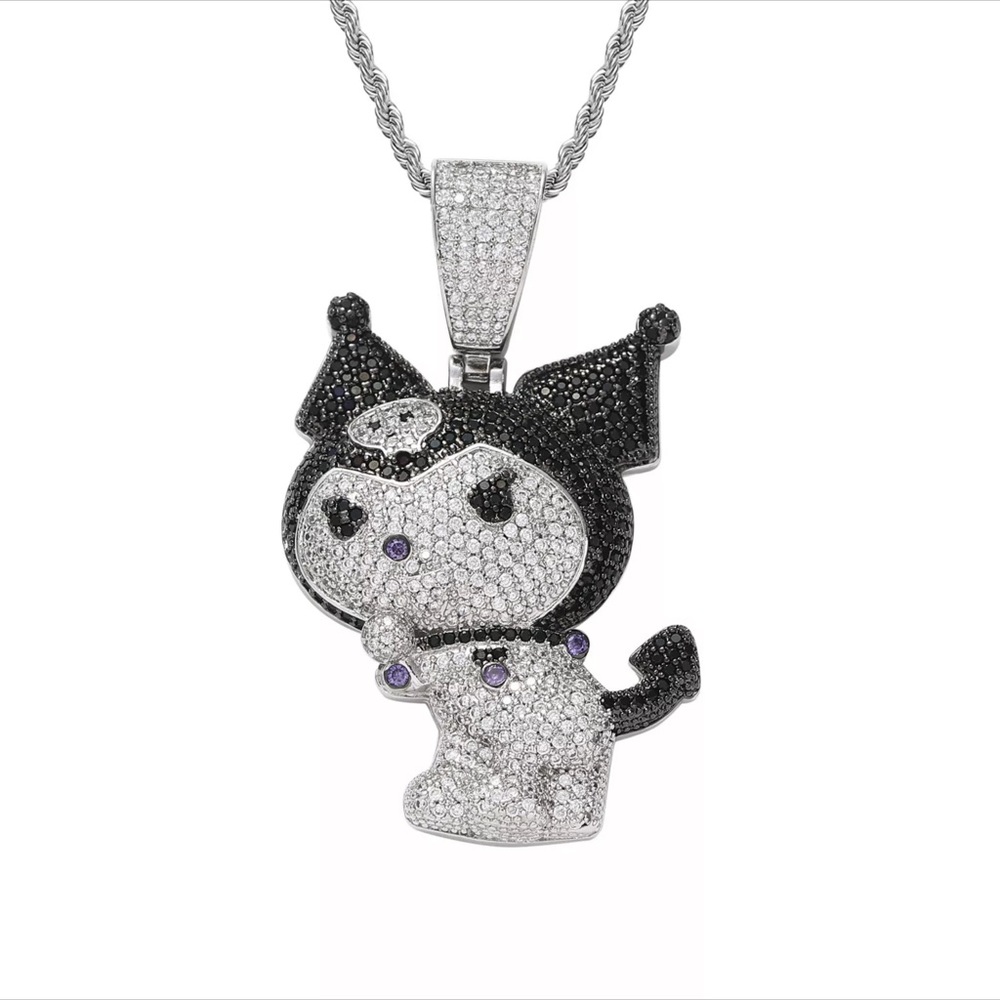 Kuromi Swarovski Crystal charm with chain. This chain is sooo adorable.NWT